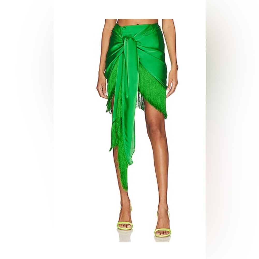 Stevie Mini Skirt in Jewel Green L'ACADEMIE